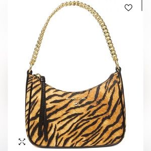 MICHAEL MICHAEL KORS
Animal Print Jet Set Charm Chain Pouchette Shoulder Bag
